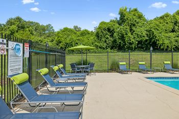 Sparkling outdoor pool